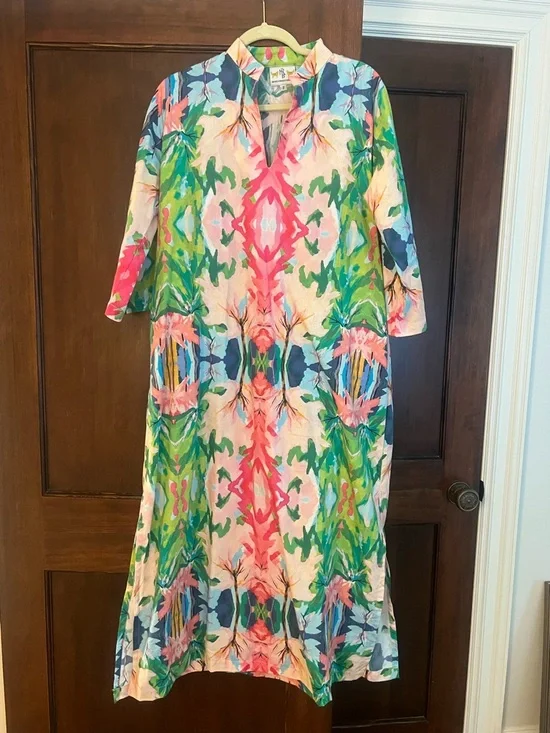 Vibrant Floral Maxi Dress - Multicolor - Picture 1 of 1